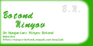 botond minyov business card